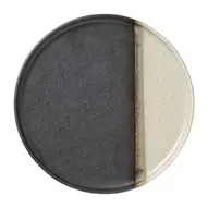 Dinerbord cortado - beige/zwart - ø26.5x2 cm