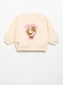 Bedrukte sweater met lange mouwen