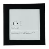 Fotolijst basic - zwart - 10x10 cm