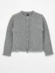 Vest met gerimpelde afwerkingen