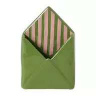 Vaas envelop - groen - ø12.3x18 cm
