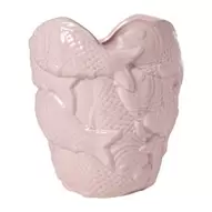 Vaas vis - roze - 19x18x22 cm