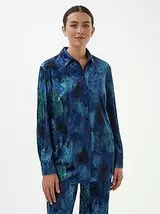 Fluwelen blouse met lange mouwen