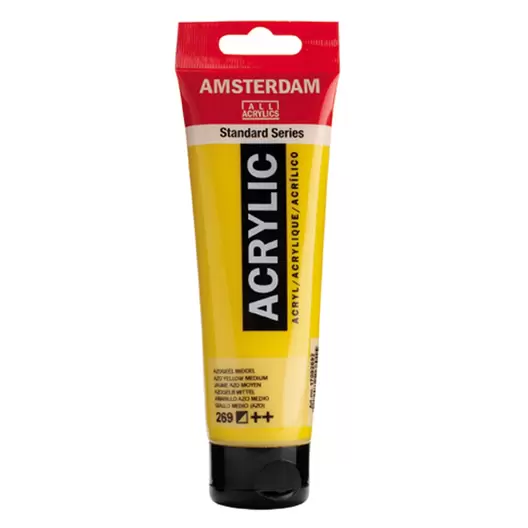 Amsterdam acrylverf - 120 ml - azogeel middel 269