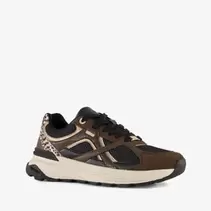 XX By Mexx dames sneakers met dierenprint bruin zwart
