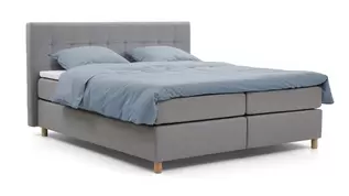 Boxspring Grid vlak met gestoffeerd matras