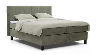 Boxspring Cloud vlak met gestoffeerd matras