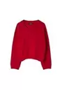 Basic tricot trui met V-hals