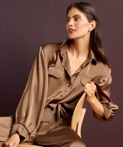 Satijnen blouse