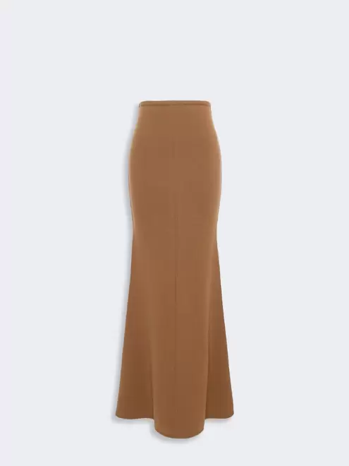 Wool and cashmere yarn skirt