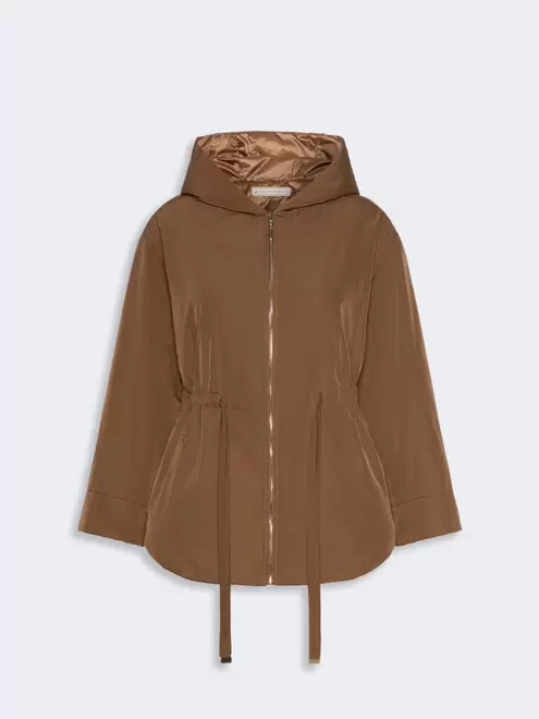 Reversible padded parka in radzmir and water-repellent canvas