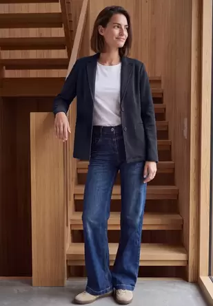 Oversize blazer in effen kleur