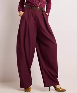 Balloon fit broek met riem