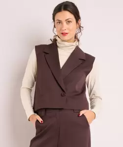 Gilet met knoopsluiting
