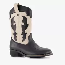 Blue Box meisjes western laarzen zwart beige