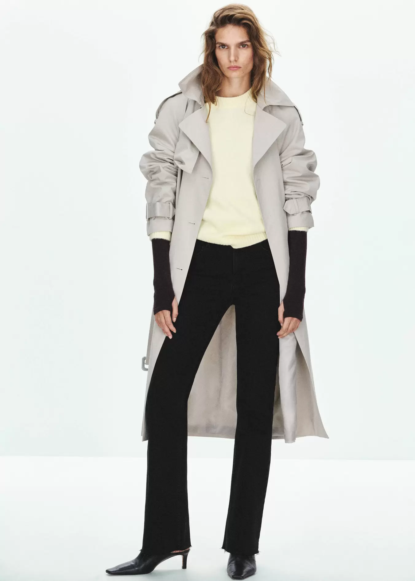 High waist flared jeans
