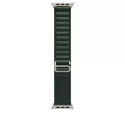 [Open Box] Apple Watch Strap 49mm - Natural Titanium Finish - Dark Green - Alpine Loop - M (145-190mm)