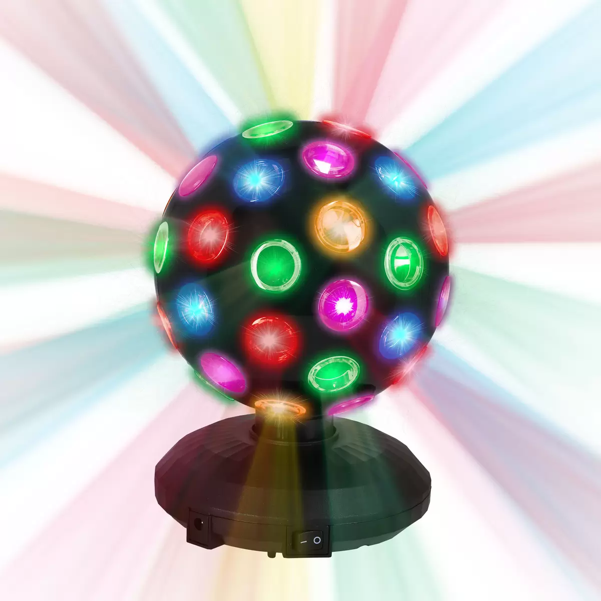 Disco bal LED 12,5 cm party time
