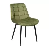 Eetkamerstoel velvet - groen - 80x60x50 cm