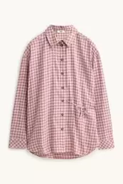 Blouse - oversized - geruit