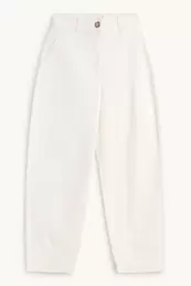 Broek van corduroy - high waist - barrel leg - LYCRA®