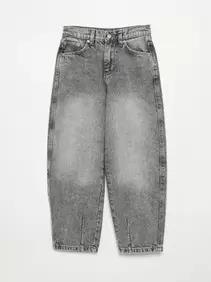 Denim barrel fit-broek