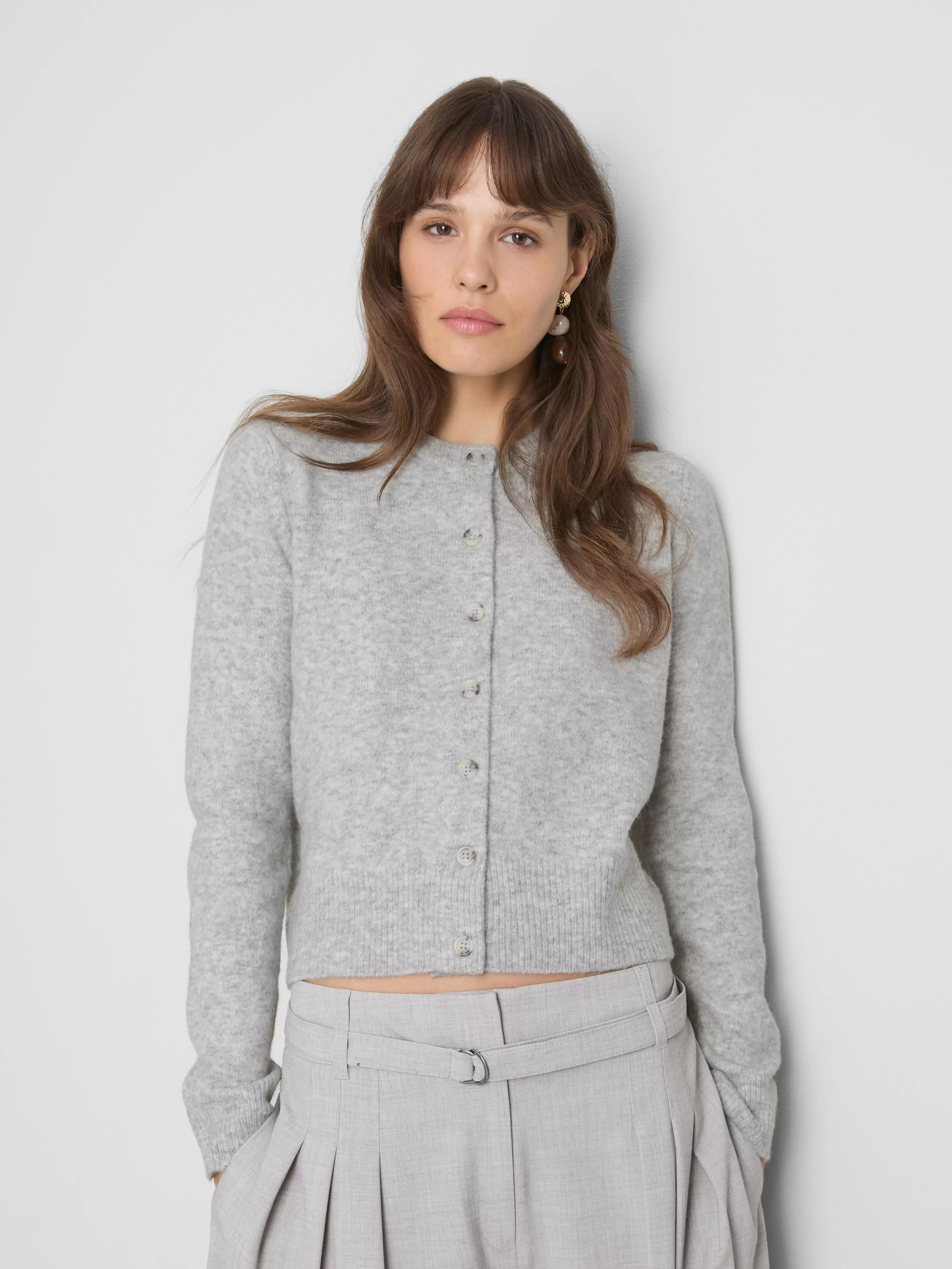 Basic gebreid vest met ronde hals