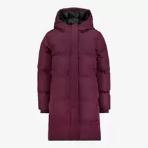 TwoDay lange gewatteerde meisjes winterjas bordeaux