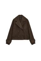 SOFT DOUBLE-BREASTED SHORT COAT
