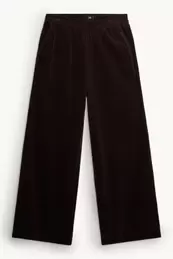 Corduroy broek - mid waist - wide leg