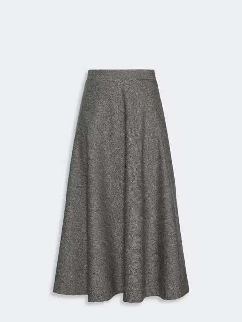 Wool-blend skirt