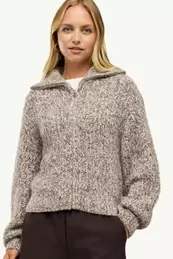 Gebreid vest - geribd