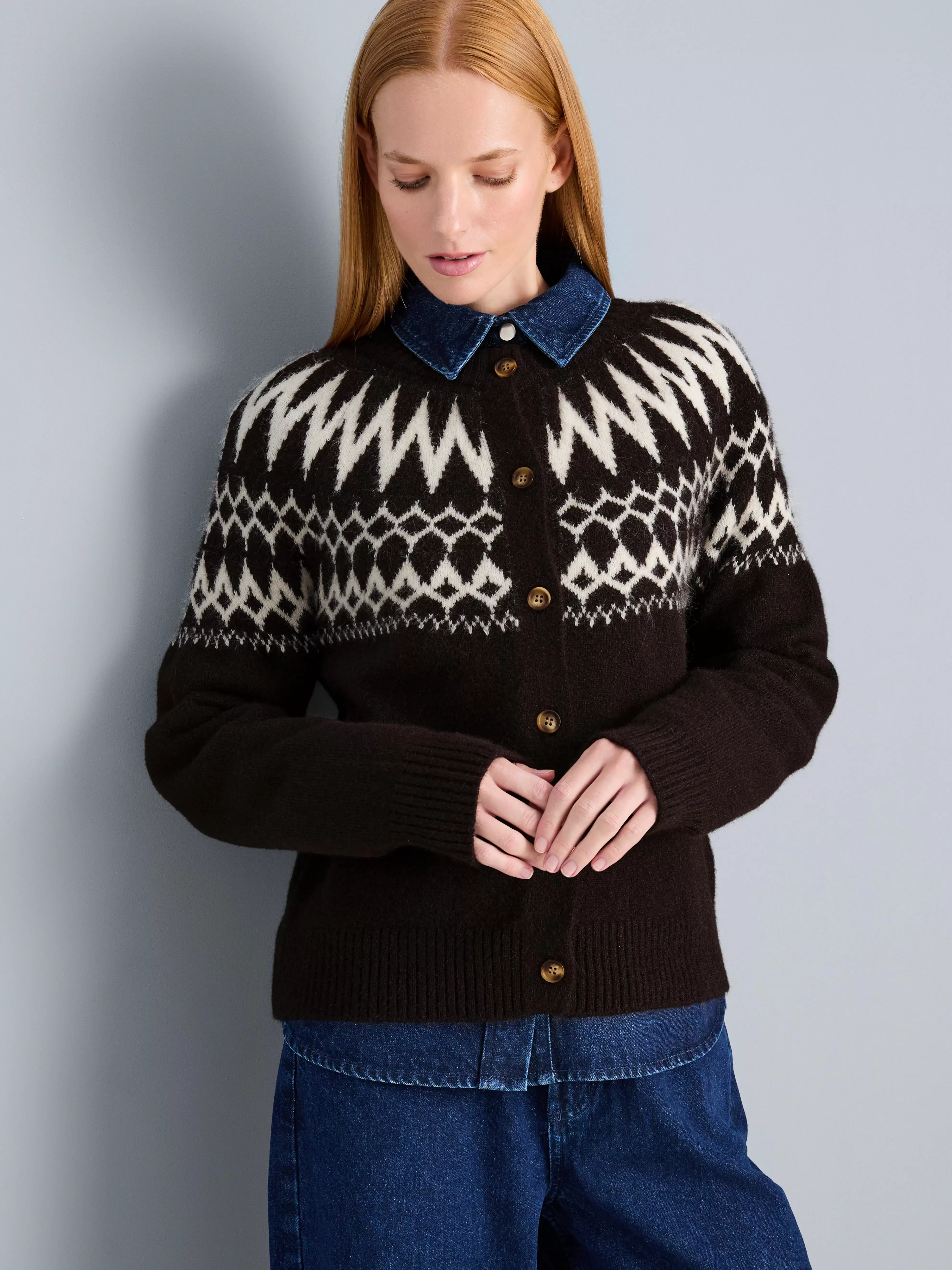 Gebreid Fairisle-vest