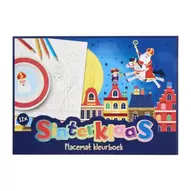 Sint inkleur placemats - wit - set van 12