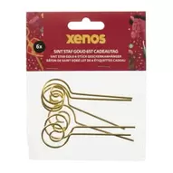 Cadeaulabels sint staf - goud - set van 6