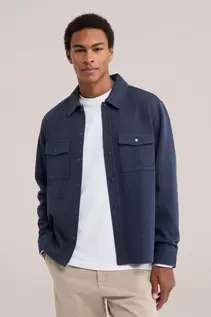 Regular fit fijngebreid overshirt