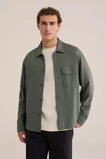 Regular fit overshirt