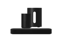 SONOS Beam Gen2 Soundbar + 2 Era 100 SL Multiroom-speaker + Sub Mini Subwoofer Zwart Audio Bundle