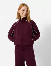 Sweatshirt - Loose fit - Paars