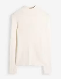 Trui - Geribde structuur - Beige