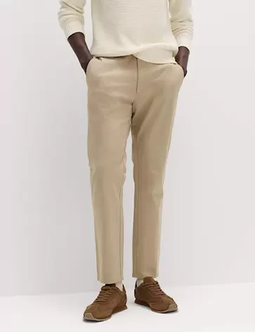 De ultieme slim-fit chino van twill