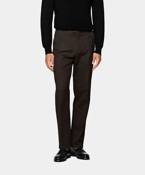 Wide Leg Tapered Chinos