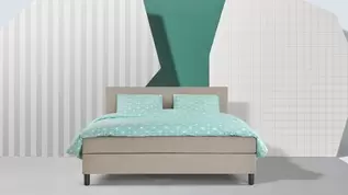 Box Lowen Plus vlak met gestoffeerd matras