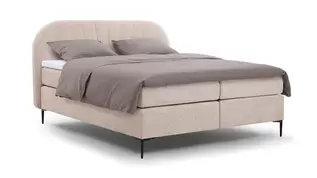 Boxspring Scallop vlak met gestoffeerd matras