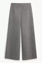Pantalon - high waist - wide leg - met patroon