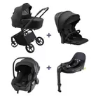 Bundel kinderwagen Sammy & autostoel Sunny inc. base zwart