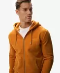 Vintage Logo Geborduurde Zip Hoodie