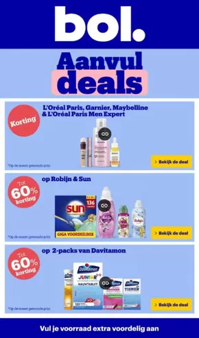 Catalogus van Bol.com in Rotterdam | Aanvul deals | 2025-10-06T00:00:00.000Z - 2025-10-13T00:00:00.000Z