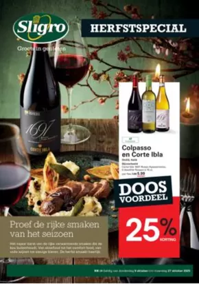 Catalogus van Sligro in Tolkamer | Nieuwe aanbiedingen om te ontdekken | 2025-10-09T00:00:00.000Z - 2025-10-27T00:00:00.000Z
