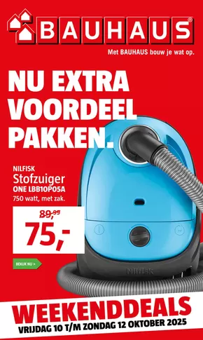 Catalogus van Bauhaus | Nu extra voordeel pakken. | 2025-10-10T00:00:00.000Z - 2025-10-12T00:00:00.000Z